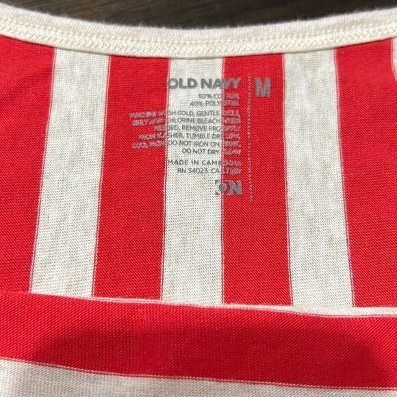 Old Navy Red and White Striped Tank Top - Picture 4 of 4